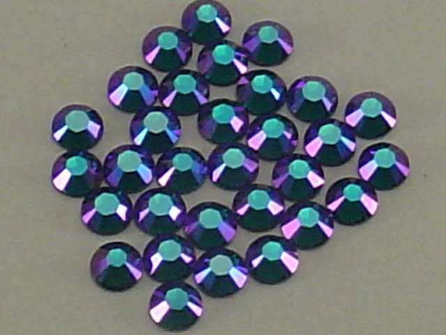 72 pcs. 20ss EMERALD GLACIER BLUE HOTFIX European Rhinestones