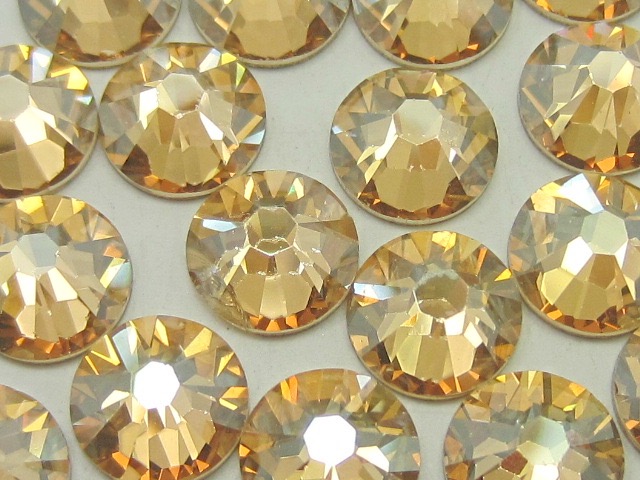 Gold Shadow Glass Rhinestones Wholesale Rhinestones Bulk Flatback