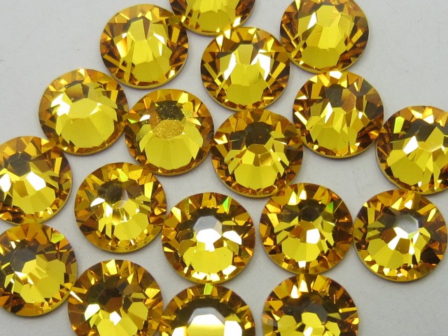 yellow swarovski crystals